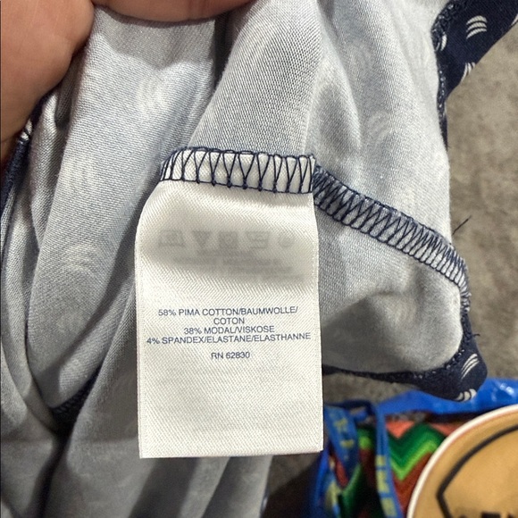 Lands' End Navy Polka Dot Maxi Dress Off the Shoulders 2X Stretch - Picture 6 of 7